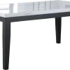Steve Silver Co. Sterling White Faux-Marble Top 66" Dining Table With Cordovan Dark Cherry Base -Furniture Store 290a8948 51d4 43e4 9ea7 9fa35292daa8