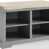 Crosley Furniture® Anderson Gray/Tan Storage Bench -Furniture Store 2b22e2ea 9848 4825 83bb 66c983ca093c