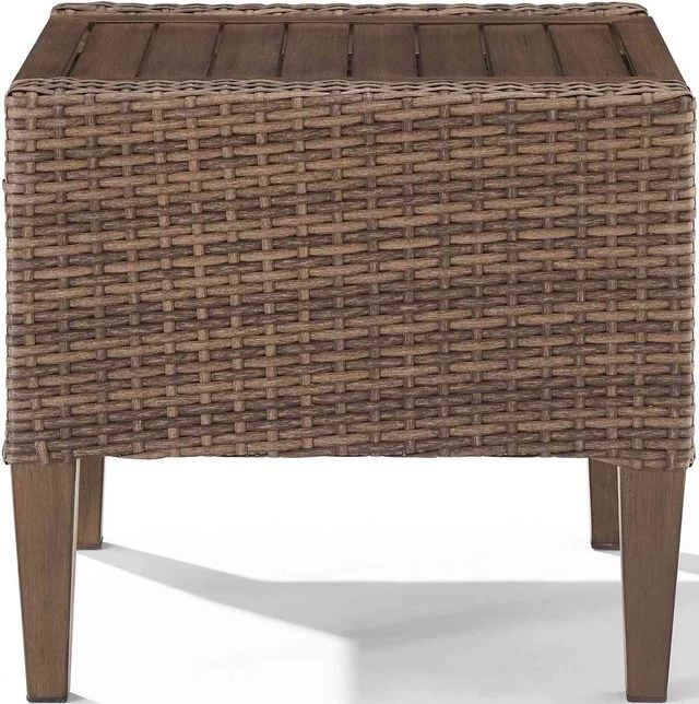 Crosley Furniture® Capella Brown Outdoor Side Table 5 Crosley Furniture® Capella Brown Outdoor Side Table - Image 3