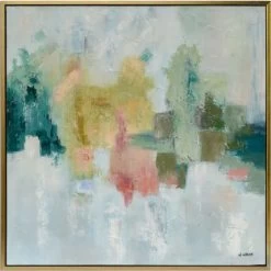 Crestview Collection Emeralds Gold/Green/Yellow Wall Art