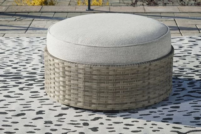 Signature Design By Ashley® Calworth Beige Outdoor Ottoman 5 Signature Design By Ashley® Calworth Beige Outdoor Ottoman - Image 3