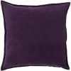 Surya Cotton Velvet Dark Purple 20"x20" Pillow Shell With Down Insert -Furniture Store 2d2d6701 fd08 4237 9b96 e27314455443