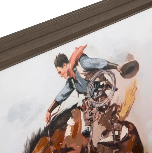 Crestview Collection Ride Em Cowboy 4-Piece Wall Art Set 5 Crestview Collection Ride Em Cowboy 4-Piece Wall Art Set - Image 3