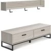 Signature Design By Ashley® Socalle Natural Storage Bench With Coat Rack -Furniture Store 2ea8b577 3309 4081 961b 55e2ea0d7ad1