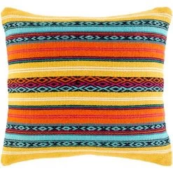 Surya Toluca Bright Yellow 20"x20" Toss Pillow Shell Only
