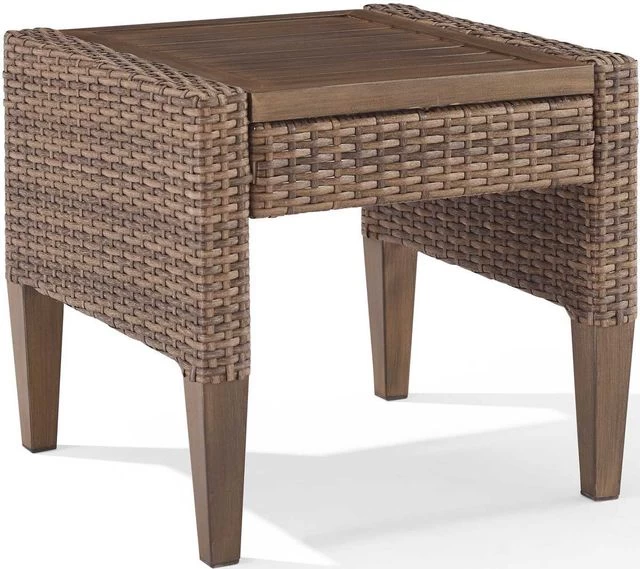 Crosley Furniture® Capella Brown Outdoor Side Table 3 Crosley Furniture® Capella Brown Outdoor Side Table