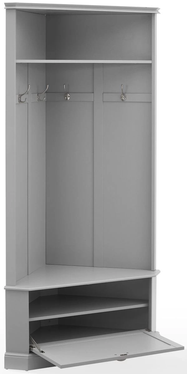 Crosley Furniture® Ellison Gray Corner Hall Tree 4 Crosley Furniture® Ellison Gray Corner Hall Tree - Image 2
