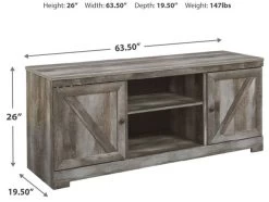 Signature Design By Ashley® Wynnlow Gray 63" TV Stand With Fireplace -Furniture Store 342b8b67 e07f 4981 bfdf c5e7752f1f68