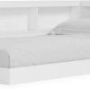 Signature Design By Ashley® Piperton Matte White Twin Bookcase Storage Bed -Furniture Store 347c6be8 89f8 4405 98ba 7c5b733f4753