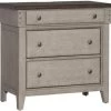 Liberty Ivy Hollow Dusty Taupe/Weathered Linen Bedside Chest -Furniture Store 3541a2bf 51c8 42f4 8efe 26947a323d76