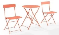 Crosley Furniture® Karlee 3-Piece Coral Indoor/Outdoor Metal Bistro Set