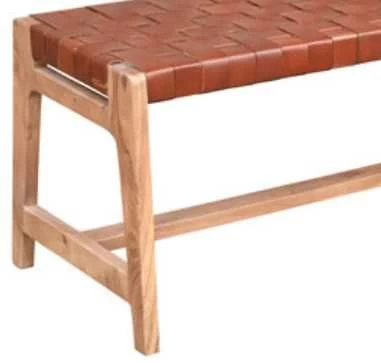 Signature Design By Ashley® Lemmund Brown/Natural Accent Bench 4 Signature Design By Ashley® Lemmund Brown/Natural Accent Bench - Image 2