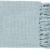 Surya Tilda Aqua 59"x51" Throw Blanket