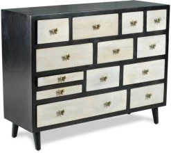 Steve Silver Co. Papillon Ebony/Washed Ivory Sideboard