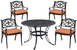 Homestyles® Sanibel 5-Piece Black Outdoor Dining Set