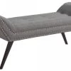 Armen Living Porter Charcoal Ottoman Bench -Furniture Store 3d033af7 eff1 4928 a30c f197356a1049