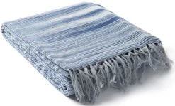 Surya Tanga Navy 50"x60" Throw Blanket -Furniture Store 3d1c9779 09e2 4140 a0b5 f45fc3981f64