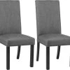 Coaster® Hubbard 2-Piece Charcoal Upholstered Side Chairs