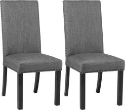 CoasterĀ® Hubbard 2-Piece Charcoal Upholstered Side Chairs