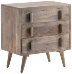 Crestview Collection Emma Taupe Mango Wood Chest