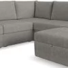 Flex By Flexsteel® 5-Piece Gray 5-Seat Sectional With Storage Ottoman -Furniture Store 3e032d32 8d79 4168 a0fd 211c474247a6