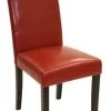 Armen Living MD-014 2-Piece Red Bonded Leather Dining Chairs -Furniture Store 3ffafc79 8dbc 4500 b59d aa05d1a19bf6