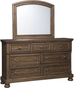 Signature Design By Ashley® Flynnter Medium Brown Dresser And Mirror