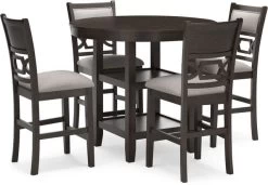 Signature Design By Ashley® Langwest 5-Piece Brown Counter Height Dining Set