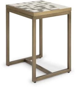 Homestyles® Geometric II Other Brass End Table -Furniture Store 409b07e7 81b3 45ad 86dd 0570dbad2b2c