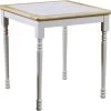 Coaster® Carlene Natural Brown/White Square Top Dining Table