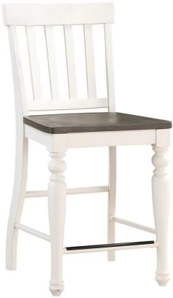 Steve Silver Co.® Joanna Ivory & Mocha Counter Height Chair - 2pc
