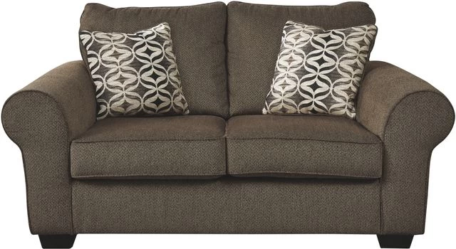 Benchcraft® Nesso Walnut Loveseat 3 Benchcraft® Nesso Walnut Loveseat