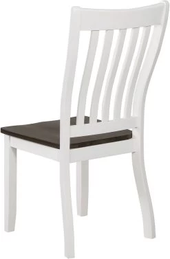 Coaster® Kingman 2-Piece Espresso/White Slat Back Dining Chairs -Furniture Store 418537e1 f0d5 46a8 a32d ee6bef5d5931