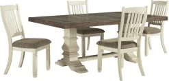 Signature Design By Ashley® Bolanburg Antique White/Brown Extention Dining Table -Furniture Store 41c85f64 38ca 48ee 85db ed9fe6705bc3