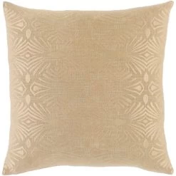 Surya Accra Khaki 20"x20" Toss Pillow Shell