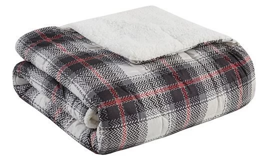 Olliix By Woolrich Ridley Black Softspun Down Alternative Oversized Throw 3 Olliix By Woolrich Ridley Black Softspun Down Alternative Oversized Throw