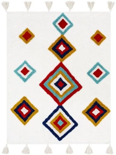 Surya Paki Cream 50"x60" Throw Blanket 5 Surya Paki Cream 50"x60" Throw Blanket - Image 3