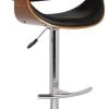 Armen Living Butterfly Black Adjustable Swivel Bar Stool -Furniture Store 42b5b51d 4ec5 4235 ba79 c8540e134c9d