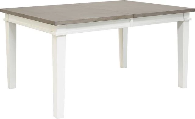 Benchcraft® Nollicott Whitewash/Light Gray Dining Extension Table 3 Benchcraft® Nollicott Whitewash/Light Gray Dining Extension Table