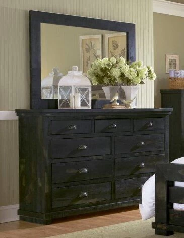 Progressive® Furniture Willow Distressed Black Dresser 4 Progressive® Furniture Willow Distressed Black Dresser - Image 2