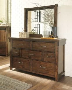 Signature Design By Ashley® Lakeleigh Dark Brown Dresser And Mirror -Furniture Store 440e9eb2 4b3c 4e0b a95d 06a1e7746958