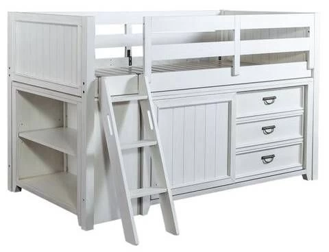 Liberty Allyson Park Wirebrushed White Twin Loft Bed 3 Liberty Allyson Park Wirebrushed White Twin Loft Bed