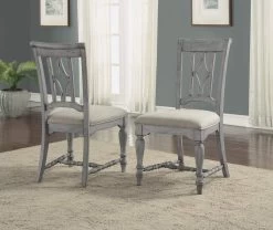 Flexsteel® Plymouth® Distressed Graywash Upholstered Dining Chair -Furniture Store 4582e464 dd04 4e24 887c 7d704f46be14