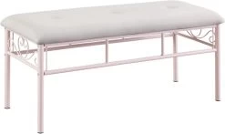 CoasterĀ® Massi Powder Pink Bench