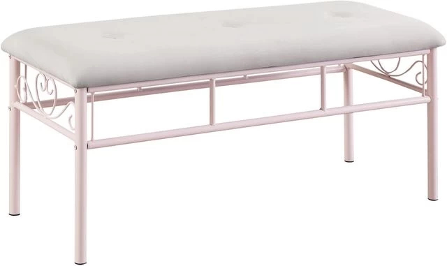Coaster® Massi Powder Pink Bench 3 Coaster® Massi Powder Pink Bench