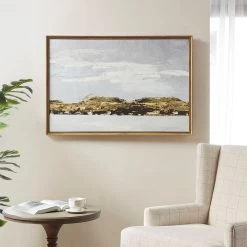 Olliix By Martha Stewart Foggy Morning Multi-Colored Framed Gel Coated Canvas -Furniture Store 48e21175 ed3d 4d29 acad 45bb47c6cfd9