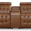 Signature Design By Ashley® Temmpton 3-Piece Chocolate Power Reclining Sectional Loveseat With Console -Furniture Store 4935cdb2 ecc4 4b64 bf41 10278c6cc67a