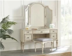 Steve Silver Co. Highland Park Cathedral White Vanity Desk 8 Steve Silver Co. Highland Park Cathedral White Vanity Desk -Furniture Store 4a8c7f1d fb67 4e47 bce9 dac19a3c0b2f