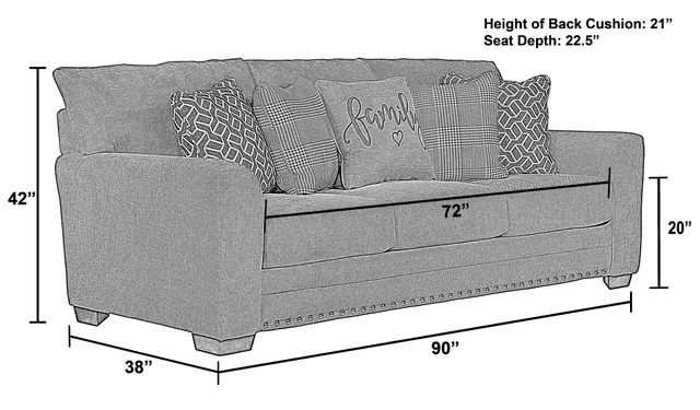 IAmerica Kristin 3 Seat Sofa 5 IAmerica Kristin 3 Seat Sofa - Image 3