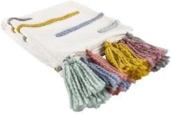 Surya Tybee Ivory 50"x60" Throw Blanket -Furniture Store 4c4fe56e 02df 49c6 854a 90199e71e974